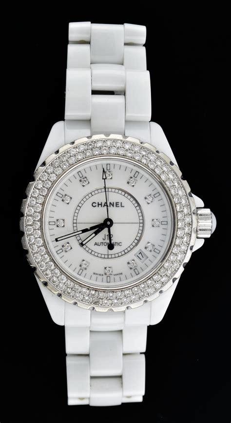 knock off chanel white watch|chanel j12 watch material.